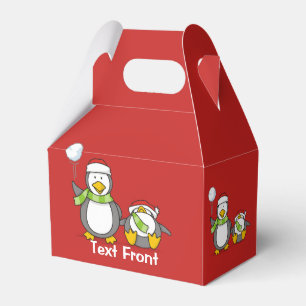 Weihnachts-Snowballpinguine Geschenkschachtel