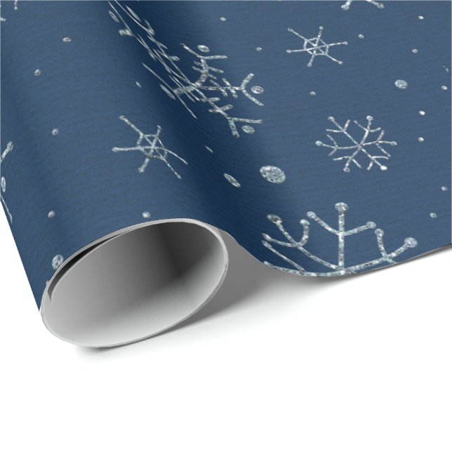Weihnachts-Snowflakdesign Geschenkpapier (Rolleneckpunkt)