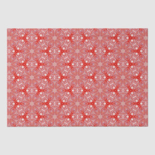 Weihnachts Snowflake Muster Red Luxus Seidenpapier