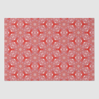 Weihnachts Snowflake Muster Red Luxus Seidenpapier