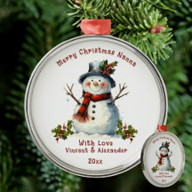 Weihnachts-Snowman-Geschenk für Nanna