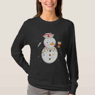 Weihnachts Snowman Nurses Medical Team ER NICU T-Shirt