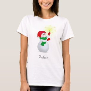 Weihnachts-Snowman-T - Shirt