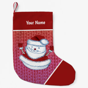 Weihnachts-Snowman Weihnachten Weihnachten Strumpf Kleiner Weihnachtsstrumpf
