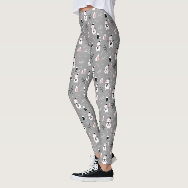 Weihnachts-Snowmen-Leggings Leggings (Links)