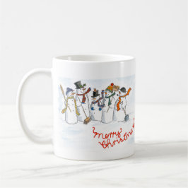 Weihnachts-Snowmen-Ringer-Tasse Tasse