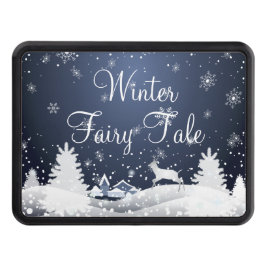 Weihnachts-Snowy Fairy Tale Fantasy Forest Abschlepphaken Cover