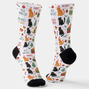 Weihnachts-Socken für Katzenliebhaber Socken