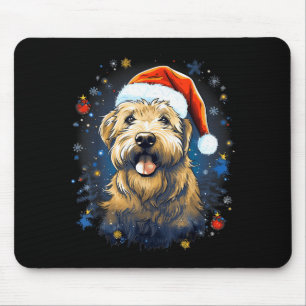Weihnachts-Soft-Coated-Wheaten-Terrier-Hund-Christ Mousepad