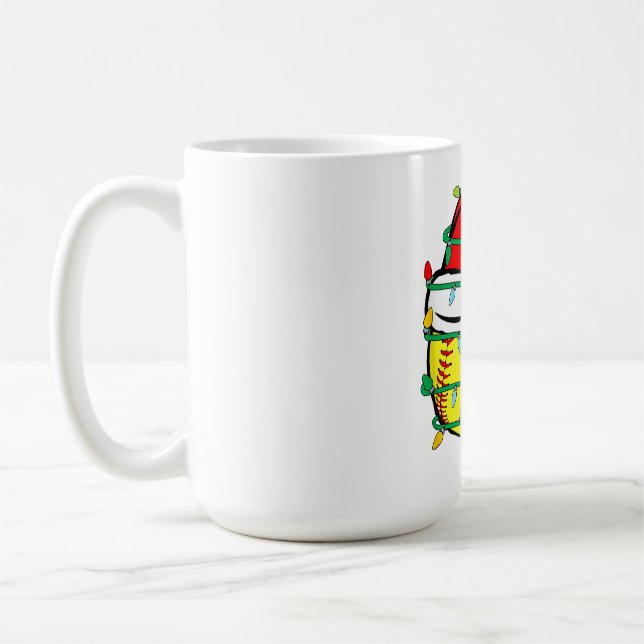 Weihnachts-Softball  Kaffeetasse (Links)