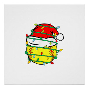 Weihnachts-Softball  Poster