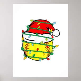 Weihnachts-Softball Poster
