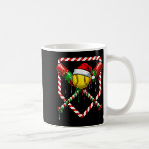 Weihnachts-Softball-Santa-Hut-Eis-Tropfen Männer W Kaffeetasse