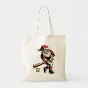 Weihnachts-Softball spielen Weihnachtsmann Sport Tragetasche