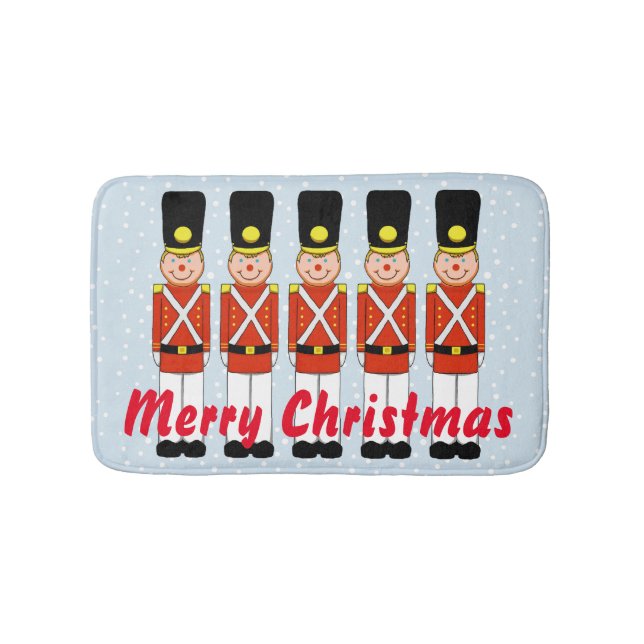 Weihnachts-Soldat Bath Mat Badematte (Vorderseite)