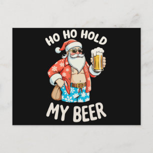 Weihnachts-Sonnenbrille-Halter-mein-Bier-Weihnacht Feiertagspostkarte