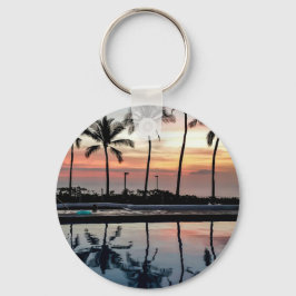 Weihnachts Sonnenuntergang Schlüsselanhänger