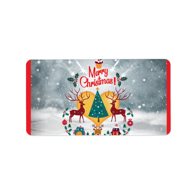 Weihnachts-Soul Adressaufkleber (Vorne)