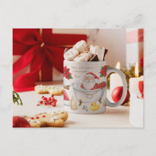 Weihnachts-Spa mit Santa Claus-Thema Feiertagspostkarte