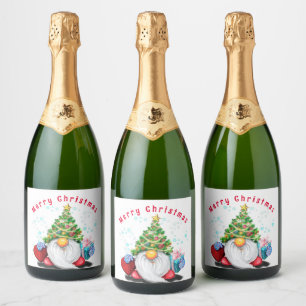 Weihnachts Sparkling Weinkennzeichen Genome mit Ge