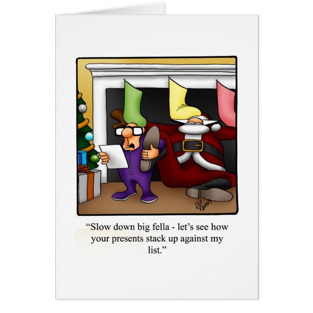 Weihnachts-Spaß-Grußkarte (Vorne)