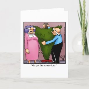 Weihnachts-Spaß-Grußkarte Feiertagskarte