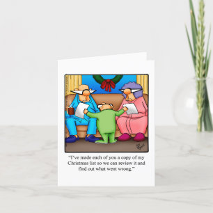 Weihnachts-Spaß-Grußkarte Feiertagskarte