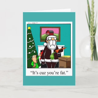 Weihnachts-Spaß-Grußkarte Feiertagskarte