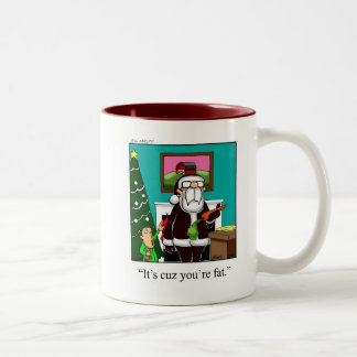 Weihnachts-Spaß-Kaffee-Tasse Zweifarbige Tasse