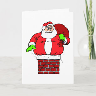 Weihnachts-Spaß Santa Claus Joke Funny Holiday Feiertagskarte