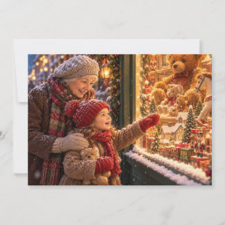 Weihnachts-Spielzeugladen-Wunderkarte Feiertagskarte