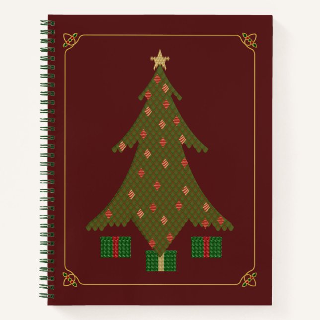 Weihnachts-Spiral-Notebook Notizbuch (Vorderseite)