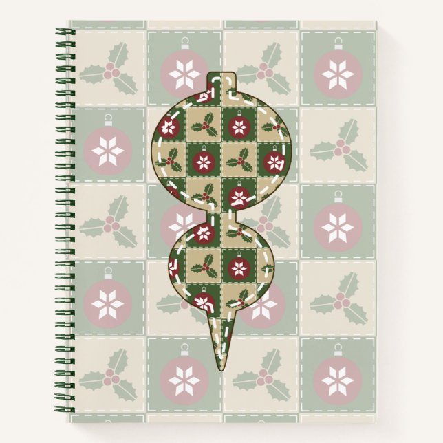 Weihnachts-Spiral-Notebook Notizbuch (Vorderseite)