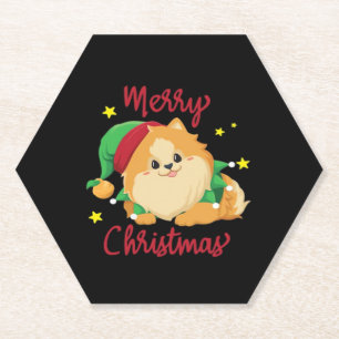 Weihnachts-Spitz Merry Xmas Essential T - Shirt Untersetzer