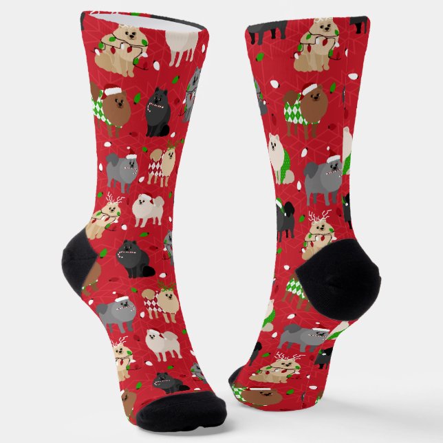 Weihnachts-Spitz-Socken Socken (Gewinkelt)