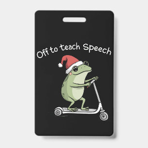 Weihnachts-Sprachetherapeut SLP Kommunikation Ausweis
