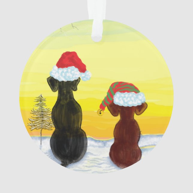Weihnachts-Springador Ornament (Rückseite)