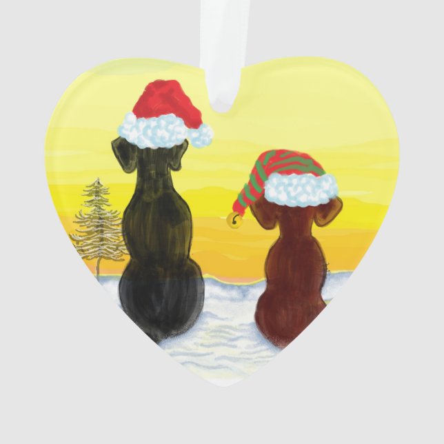 Weihnachts-Springador Ornament (Rückseite)