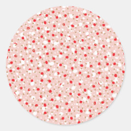 Weihnachts-Sprinkles Pastell-Rosa Aufkleber