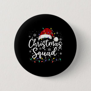 Weihnachts-Squad Familiengruppe passt Weihnachten  Button