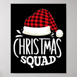 Weihnachts-Squad Familiengruppe passt Weihnachten Poster