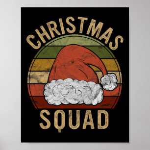 Weihnachts-Squad-Kostümgeschenk Weihnachtslieder Poster