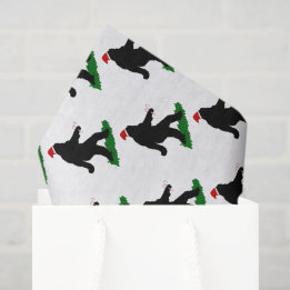 Weihnachts-Squatch - Squatchen mit Candy Cane Seidenpapier