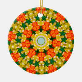 Weihnachts-Star-Fraktal Keramik Ornament