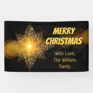 Weihnachts-Star-Lichter Elegant Banner