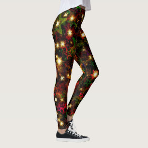 Weihnachts-Star-Lichter koordiniert mit allem Leggings