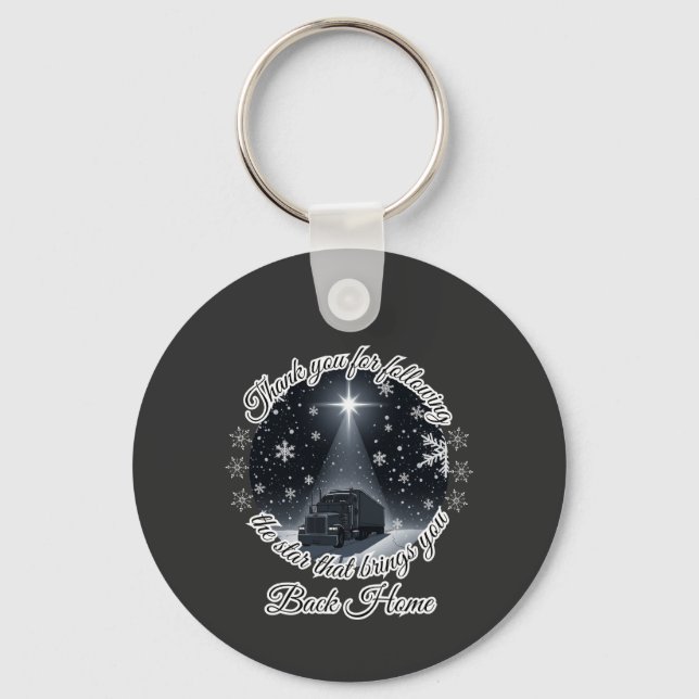 Weihnachts-Star-Truck-Reise Light Homecoming Schlüsselanhänger (Vorderseite)
