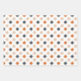 Weihnachts-Star-Urlaubsmuster Geschenkpapier Set
