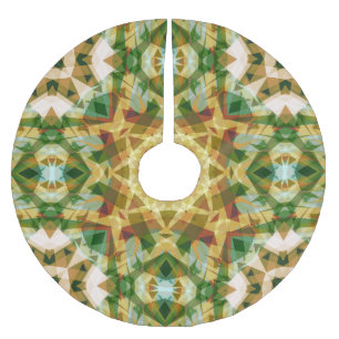 Weihnachts-Star Winter Green Fall Brown Gold Yello Polyester Weihnachtsbaumdecke