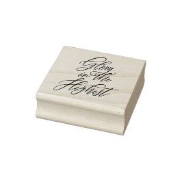 Weihnachts-Stempel 'Herrlichkeit in der Höhe' Gummistempel